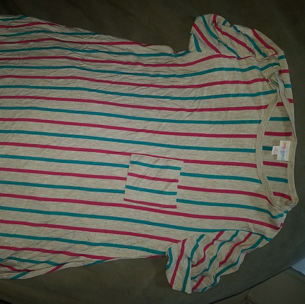 Striped lularoe carly size small